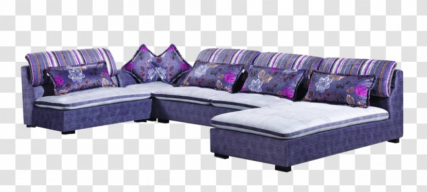 Sofa Bed Table Couch Purple - Seat Transparent PNG