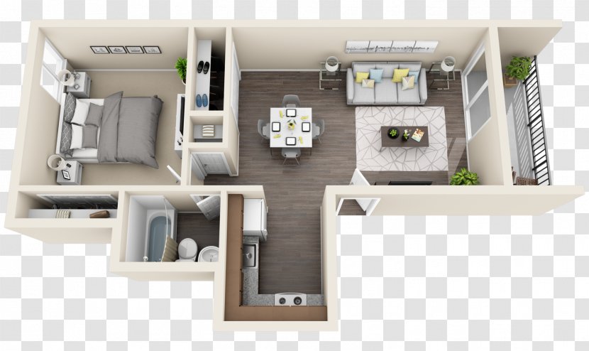 Ortega Pines Apartments House Renting Floor Plan - Loft - Condo Transparent PNG