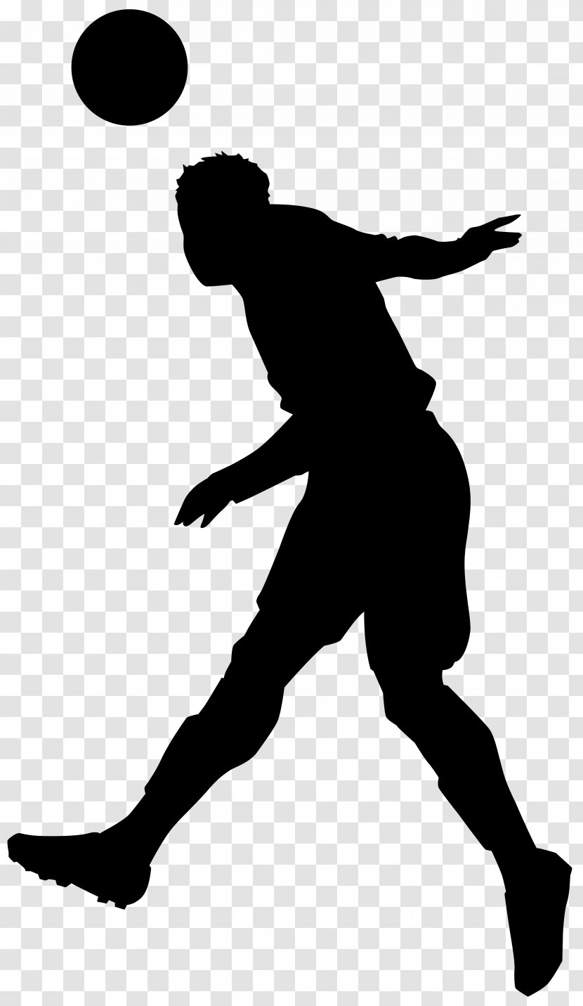 Football Player Silhouette Clip Art - Monochrome Photography - Playing Transparent PNG