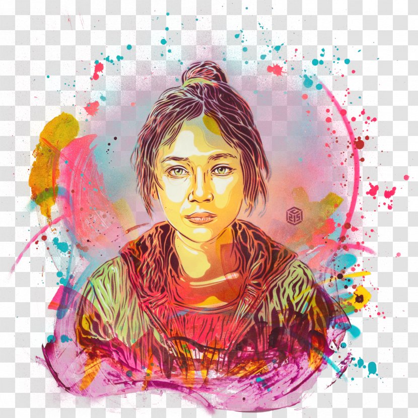 Watercolor Painting Portrait Illustration Art Acrylic Paint - Pink - Ajay Ghale Far Cry 4 Transparent PNG