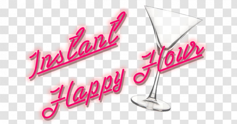 Logo Happy Hour Brand Font - Pink - Sunset Transparent PNG
