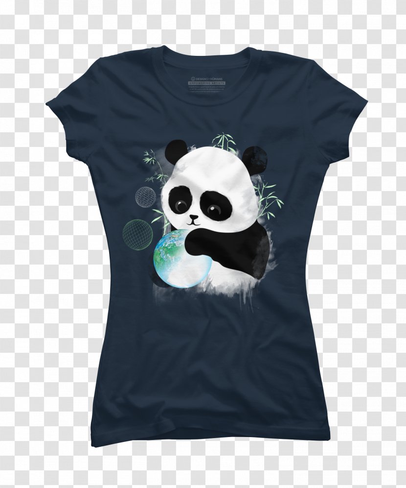 T-shirt Giant Panda Red Polar Bear - Crop Top - Creative Design Transparent PNG