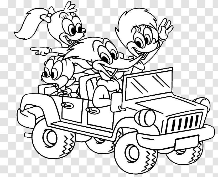 Woody Woodpecker Drawing Coloring Book Painting Scooby-Doo - Art Transparent PNG