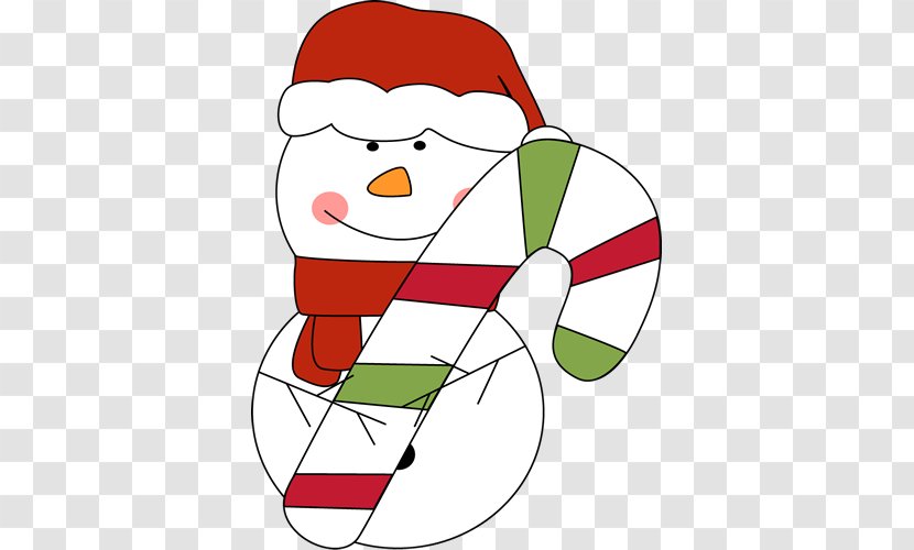 Candy Cane Stick Christmas Clip Art - Snowman Cliparts Transparent PNG