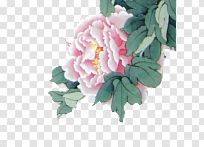 Le Nouvel An Chinois Chinese New Year Lantern Festival Years Day - Year's Pink Peonies Transparent PNG