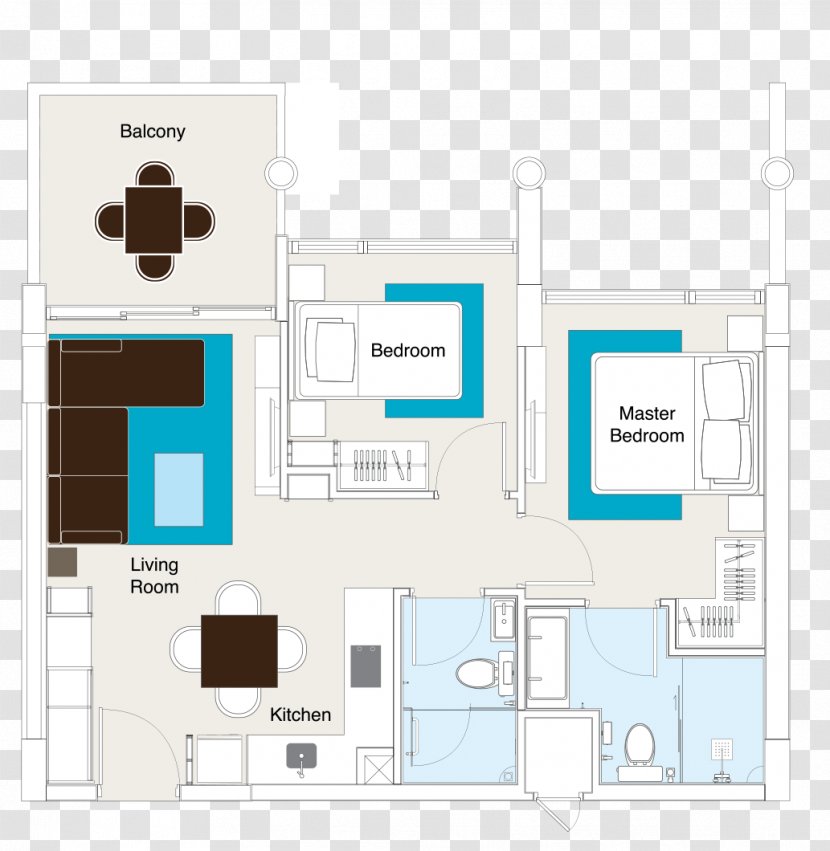 Floor Plan Architecture House - Elevation Transparent PNG