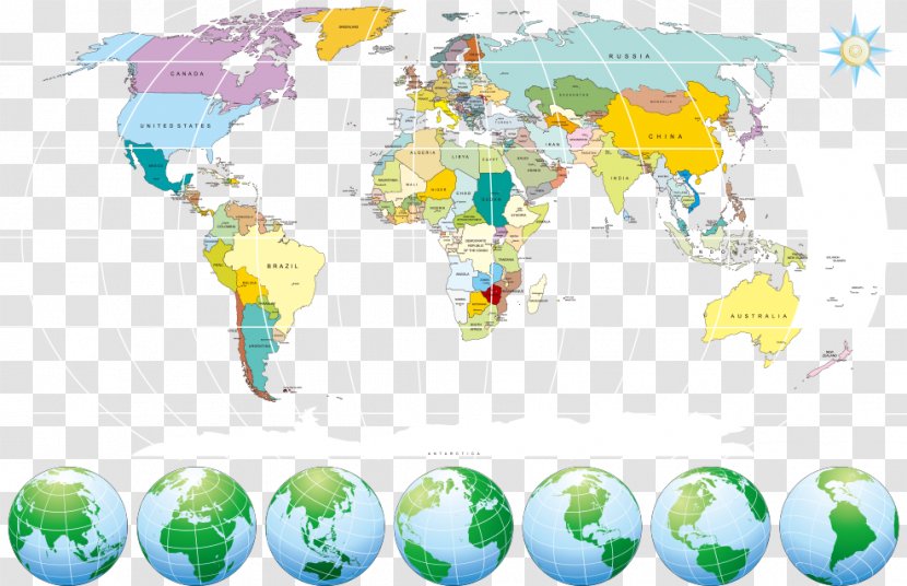 Germany World Map Globe - Vector Earth And Global Transparent PNG