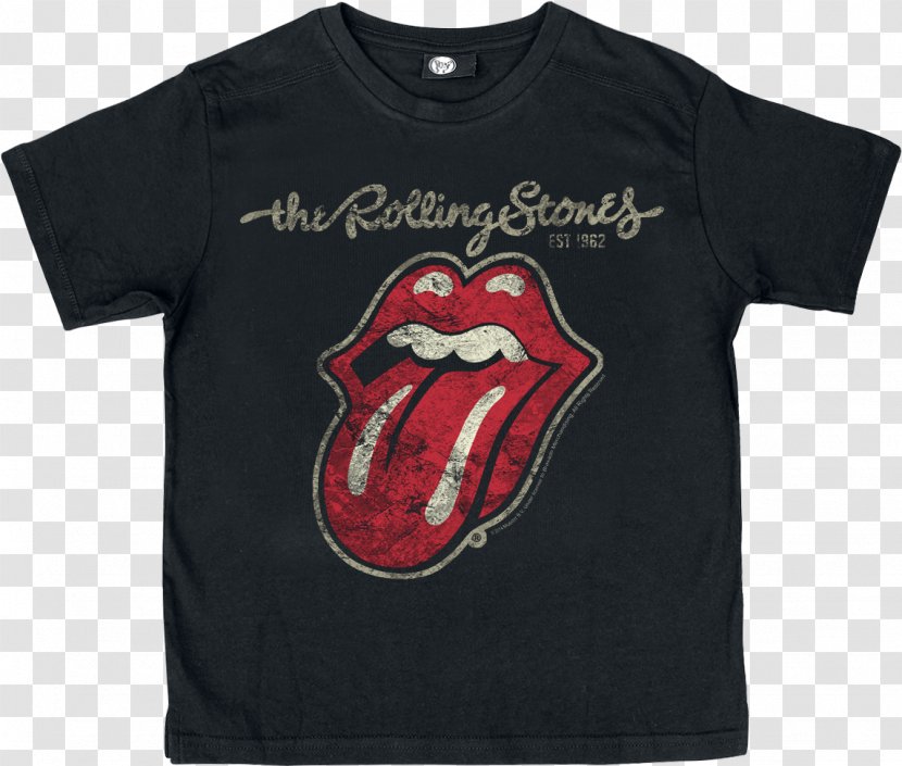 Rolling Stones Men's Plastered Tongue T-Shirt The Logo - Flower - T-shirt Transparent PNG