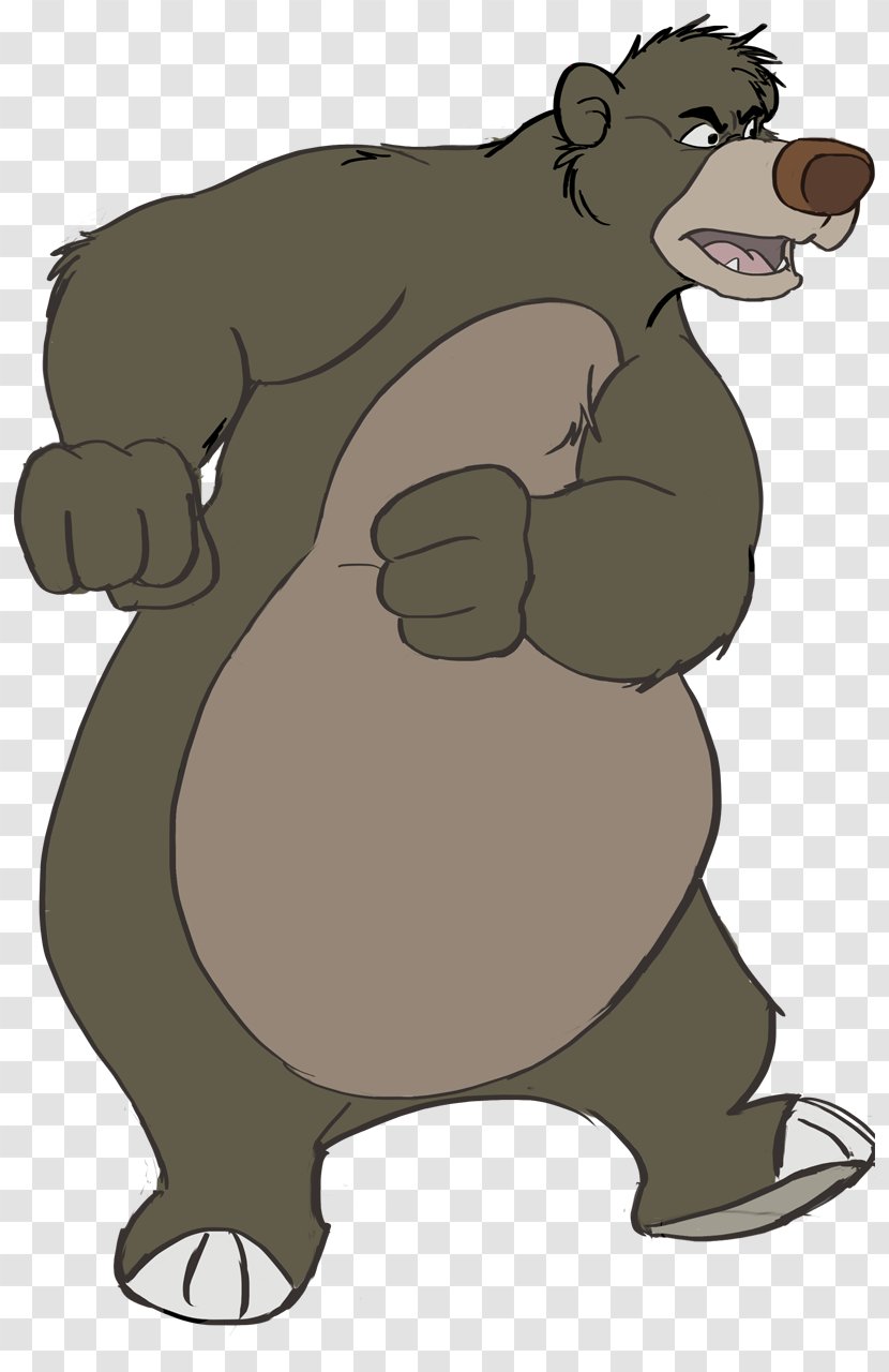 Baloo The Jungle Book Mowgli Cartoon Bagheera - Snout Transparent PNG