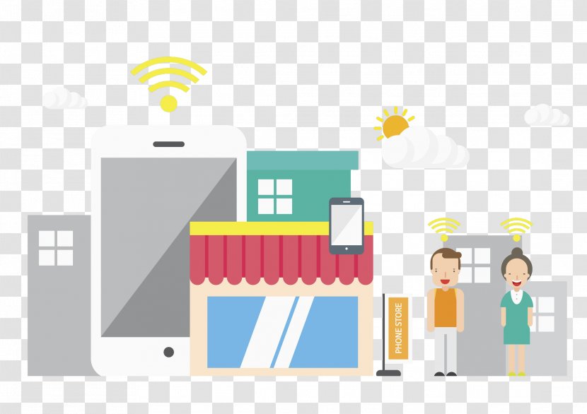 Graphic Design Illustration Image - Convenience Shop - Buildings Transparent PNG