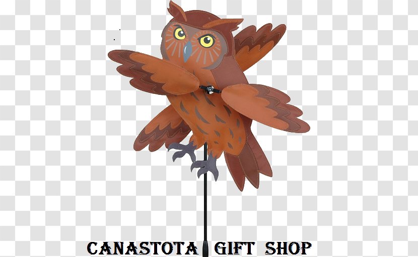 Owl Whirligig Bird Weather Vane Pinwheel - Inch Transparent PNG