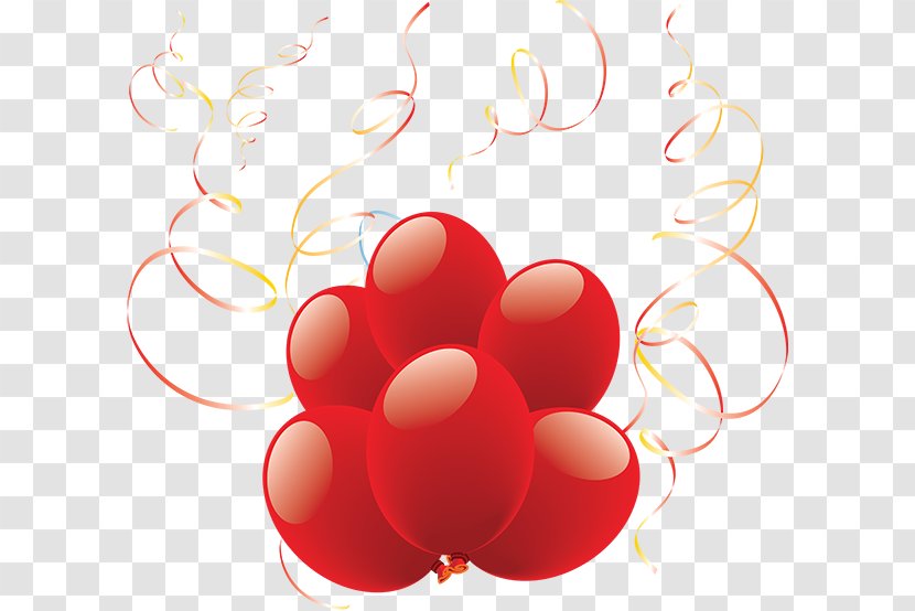 Balloon Red Clip Art - Heart Transparent PNG
