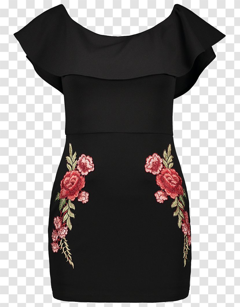 Little Black Dress Shoulder Sleeve Polyester - Joint Transparent PNG