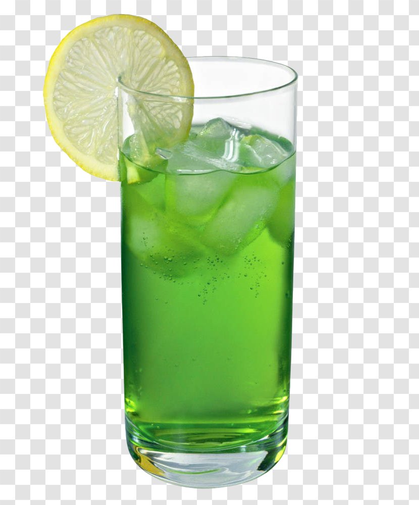 Rickey Mojito Cocktail Fizzy Drinks Rebujito - Mountain Dew - Green Lemon Drink Transparent PNG