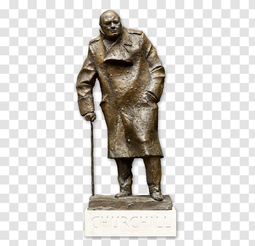 Statue Of Winston Churchill Figurine Bronze Sculpture - British Society For Haematology Transparent PNG