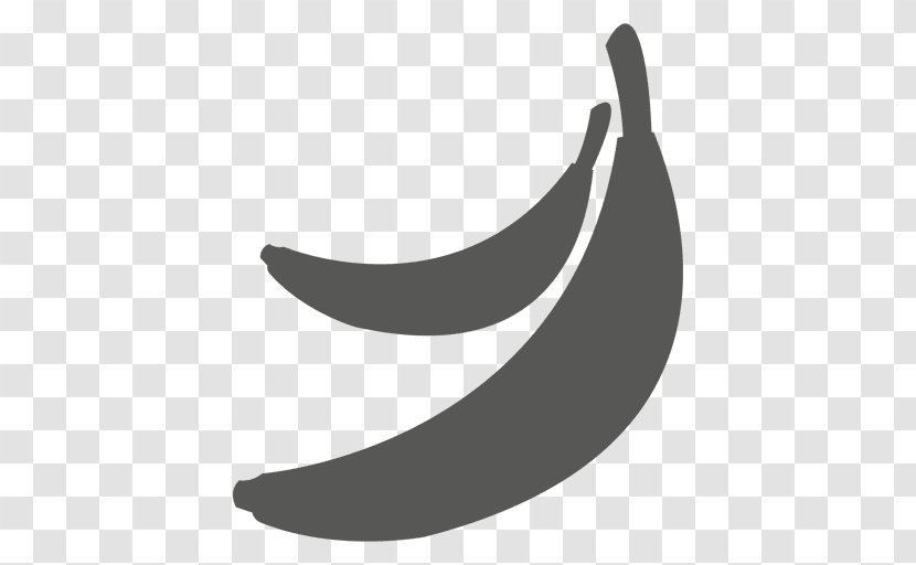 Clip Art - Black - Banana Transparent PNG