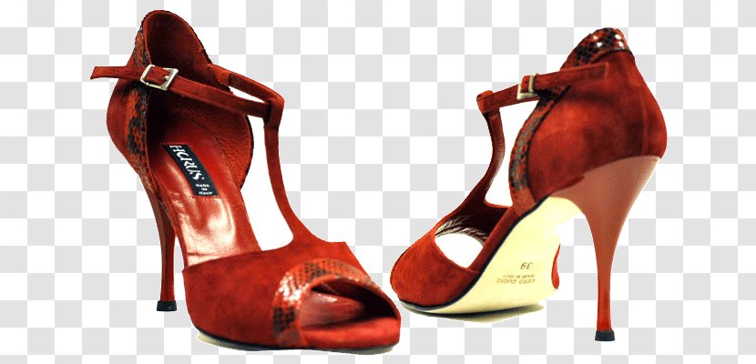 Product Design Heel Sandal Shoe - Tango Dance Transparent PNG