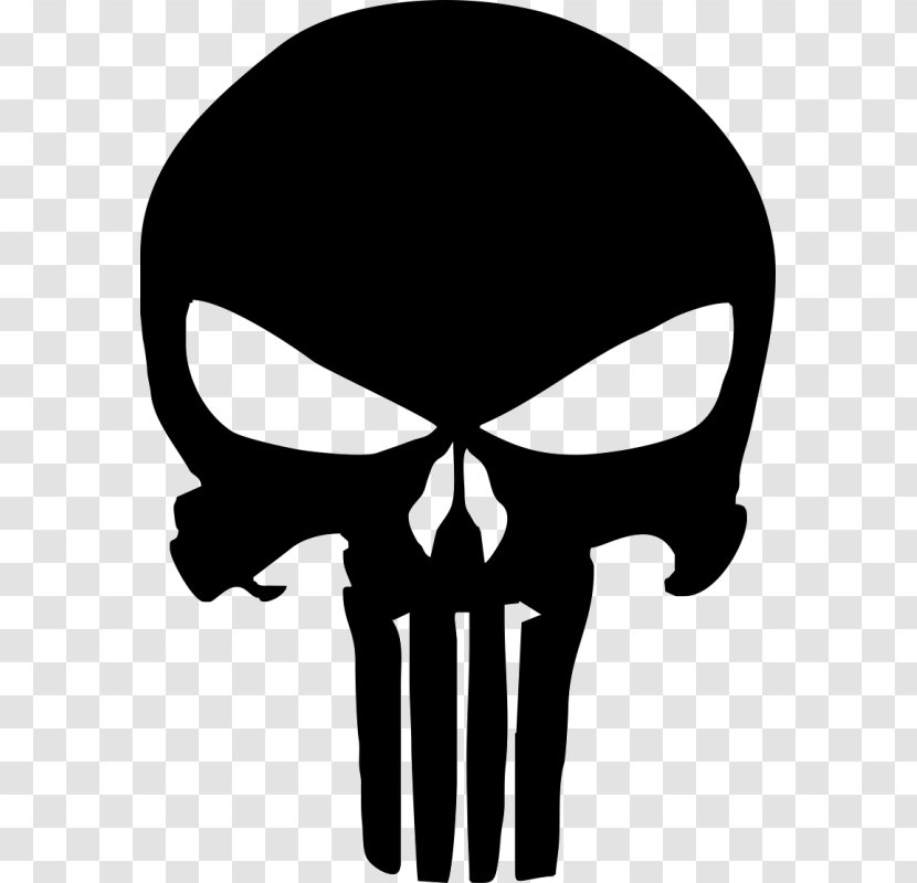 Punisher Decal Sticker Marvel Comics Crossbones - Bumper - Drawing Superhero Transparent PNG