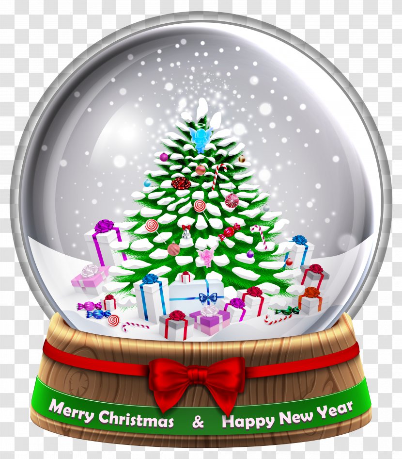 Snow Globe - Christmas Decoration - Transparent Snowglobe Clip Art Image Transparent PNG