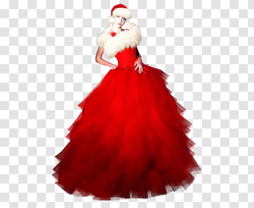 Gown Christmas Ornament Cocktail Dress Shoulder - Costume Transparent PNG