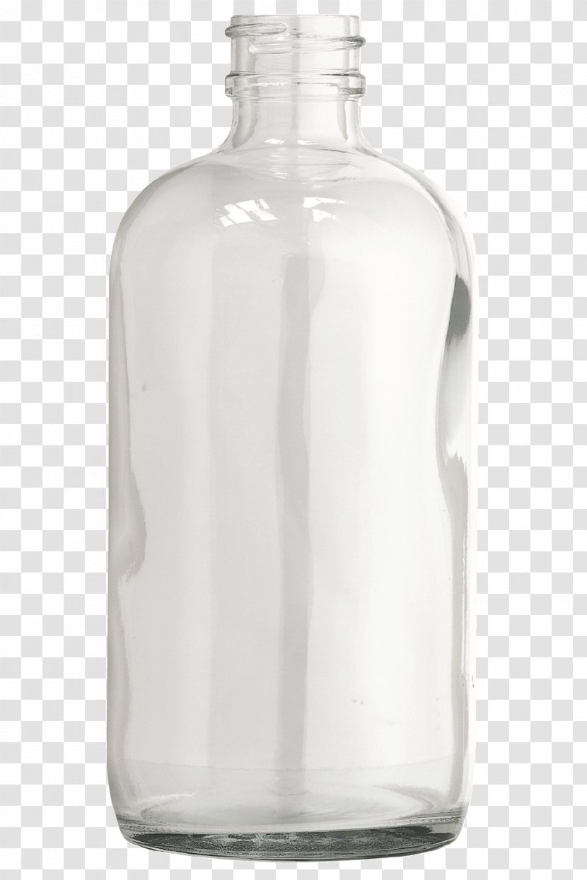 Glass Bottle Plastic Water Bottles Boston Round - Food Storage Transparent PNG