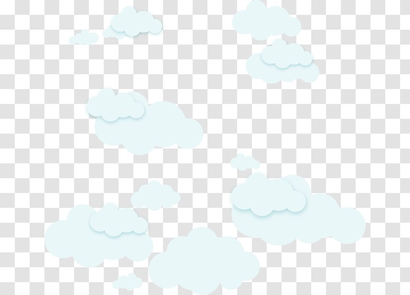 Sky Cloud Blue Pattern - White - Cartoon Clouds Transparent PNG
