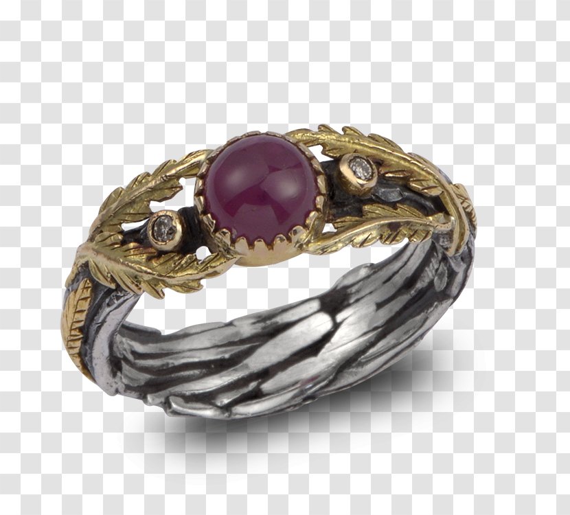 Ruby Ring Gemstone Cabochon Diamond - Rings - Exquisite Carving. Transparent PNG