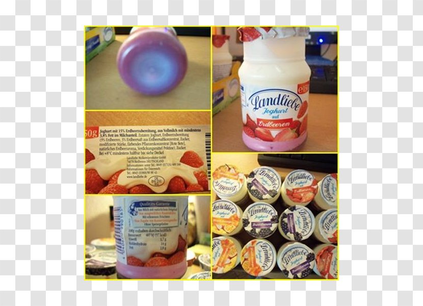 Landliebe Yoghurt Food Additive Strawberries - Flavor - Aloe Transparent PNG