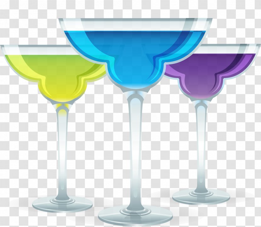 Wine Glass Euclidean Vector Cup - Non Alcoholic Beverage - Hand-painted Transparent PNG