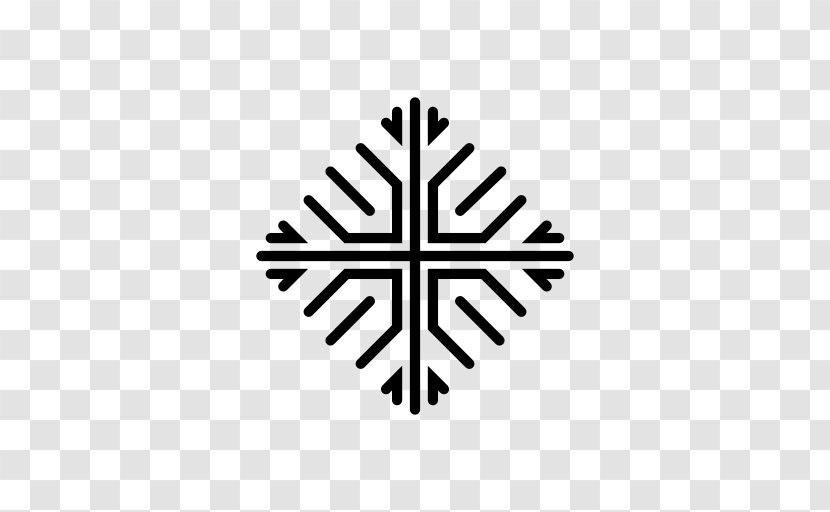 Snowflake Line Symbol - Logo Transparent PNG