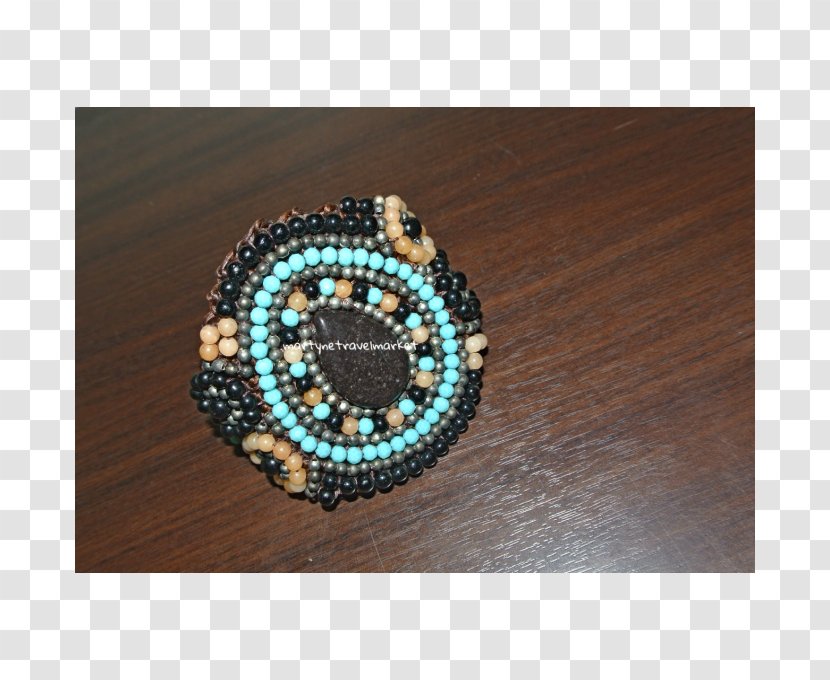 Bracelet Bead Macramé Handicraft Turquoise - Woven Fabric - Mini Market Transparent PNG