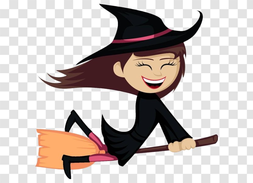 Witches All Witchcraft Royalty-free Illustration - Sabbath - Cartoon Happy Little Witch Transparent PNG