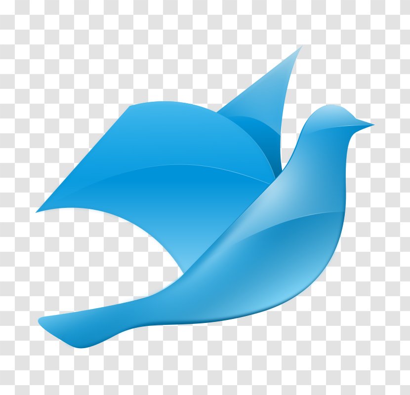 Columbidae Doves As Symbols Clip Art - Blue - Illustrative Icon Transparent PNG