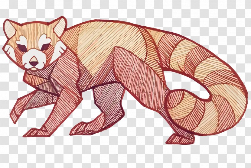 Giant Panda Red Bear Drawing - Dog Like Mammal - Vector Transparent PNG