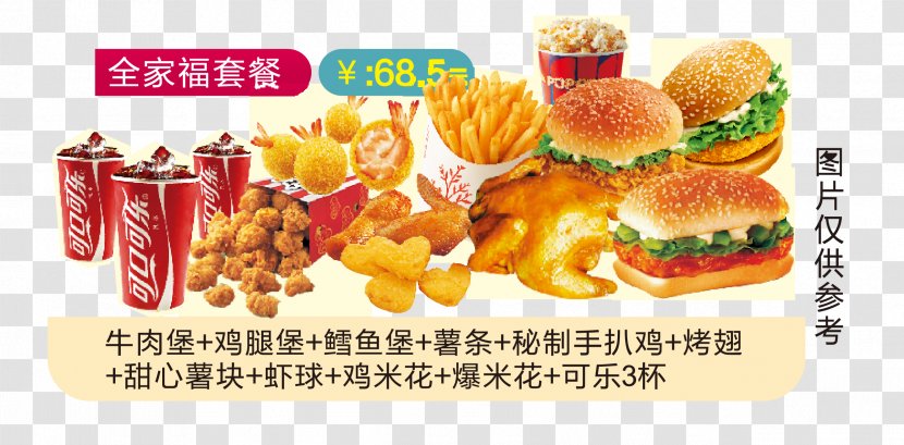 Hamburger Fast Food Cola Fried Chicken Junk - Family Bucket Transparent PNG