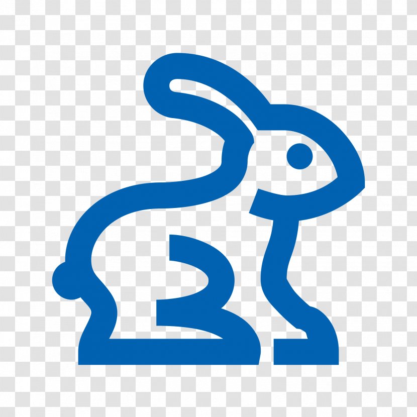 Easter Bunny Rabbit Clip Art - Blue Transparent PNG