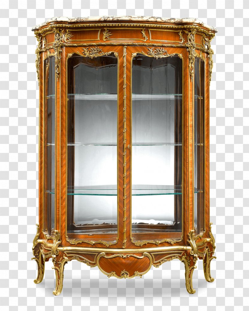 Antique Furniture Display Case Cabinetry - Flower Transparent PNG