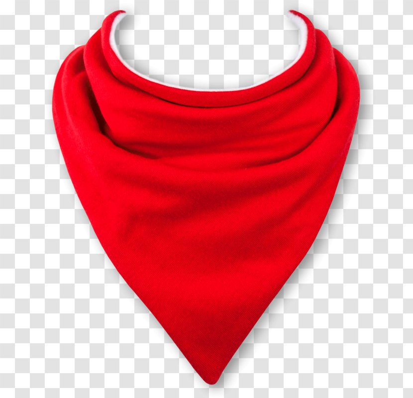 Kerchief Red Bib Clothing Scarf - Plain Background Transparent PNG