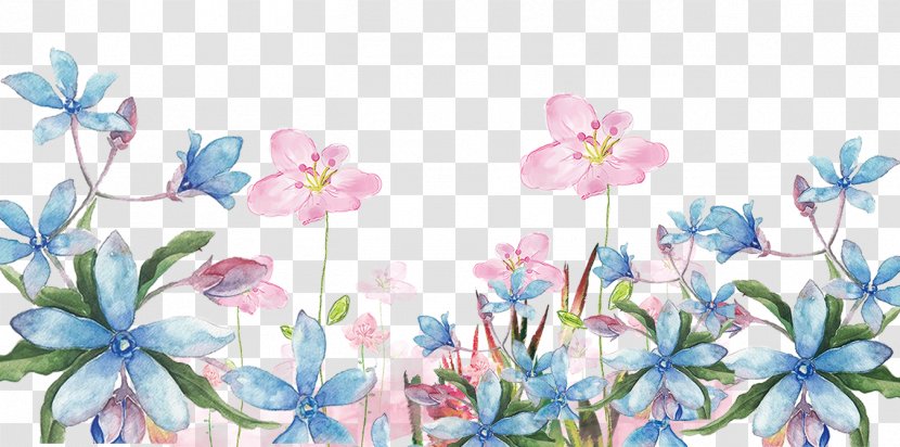 Floral Design Cut Flowers Blossom Pattern - Flora - Hand Painted Small Fresh Flower Plants Transparent PNG