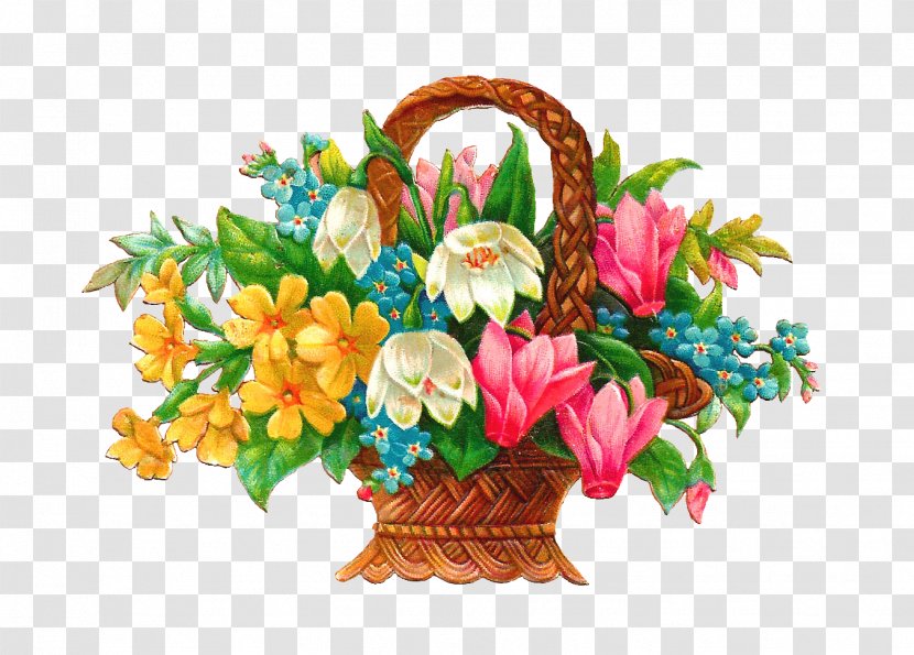 Basket Flower Clip Art - Arranging - Graphics Pictures Transparent PNG