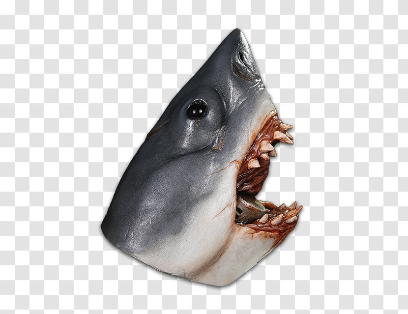 Land Shark Bruce Mask Great White - Snout Transparent PNG