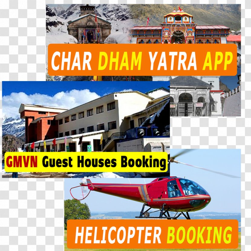 Char Dham Helicopter Travel Yatra Transport - Vehicle - Route Query Transparent PNG