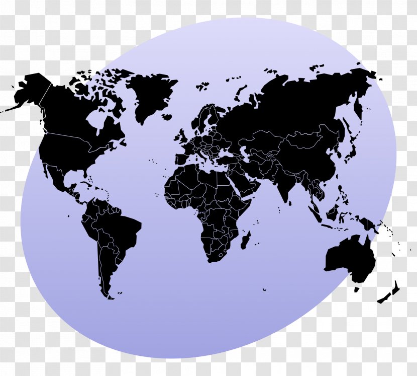 Globe World Map Continent - Land Transparent PNG