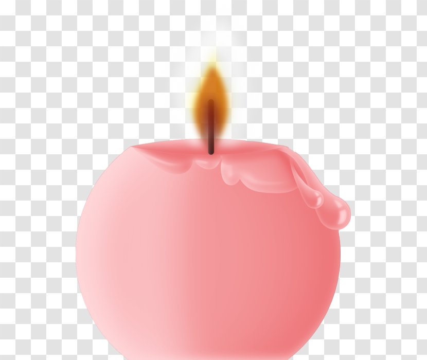 Candle Pink - Gratis - Round Transparent PNG