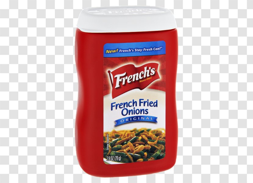 Condiment French's Mustard Fried Onion Food - Can - French Fry Seasoning Transparent PNG