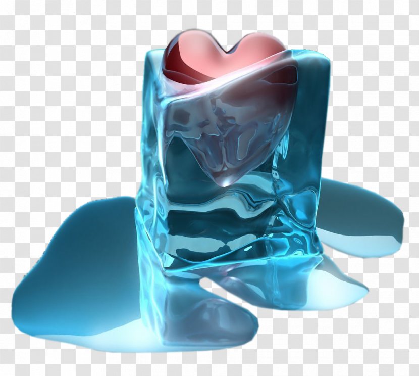 Desktop Wallpaper Heart Melting Valentine's Day Ice - Frozen Transparent PNG