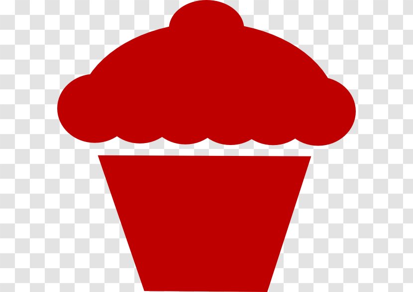 Cupcake Muffin Birthday Cake Clip Art - Red - Border Transparent PNG
