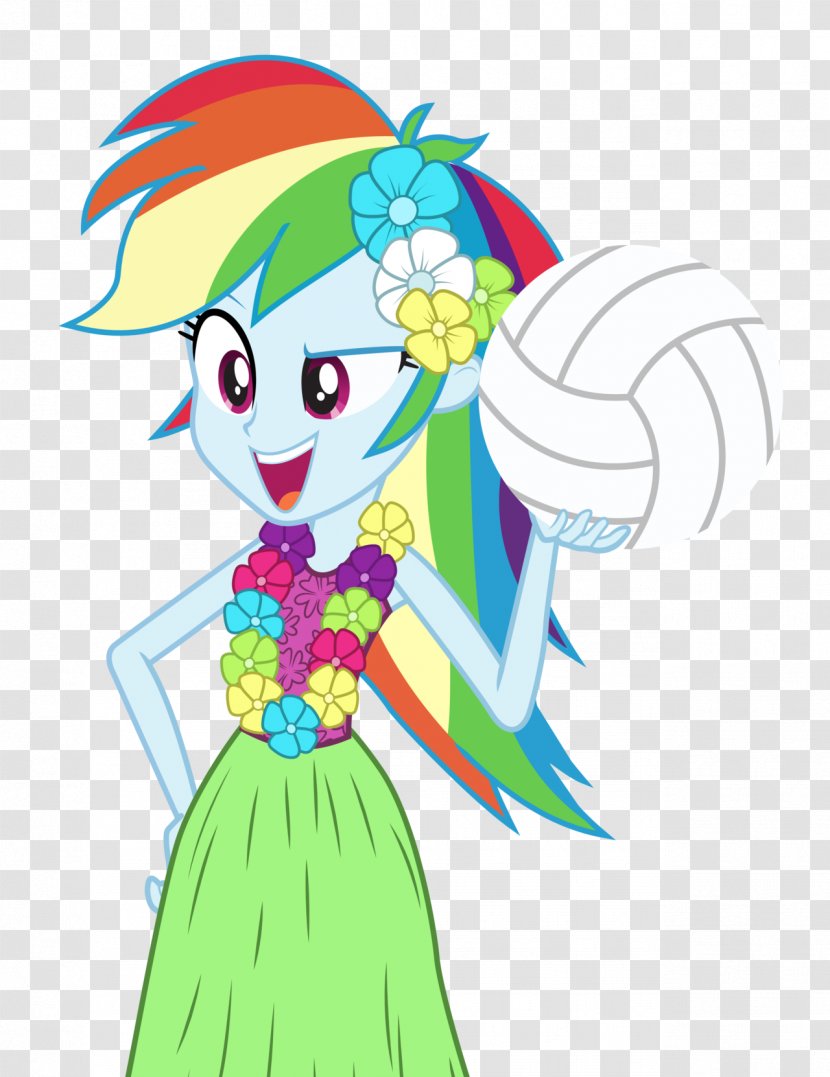 Rainbow Dash Pinkie Pie Hula Twilight Sparkle Equestria - Watercolor - Grass Skirts Transparent PNG