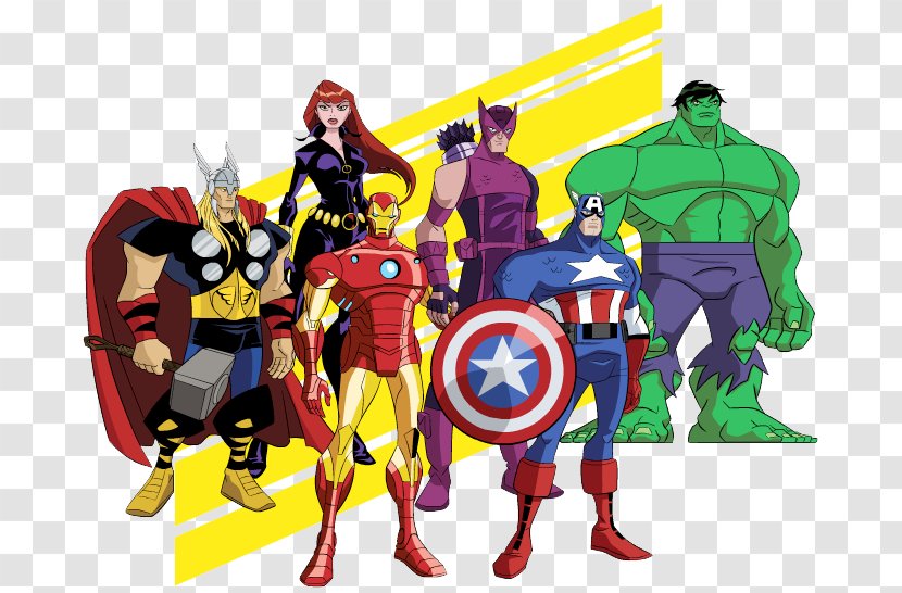 Black Widow Captain America Iron Man Hulk Thor - Action Figure - Avengers Cliparts Transparent PNG