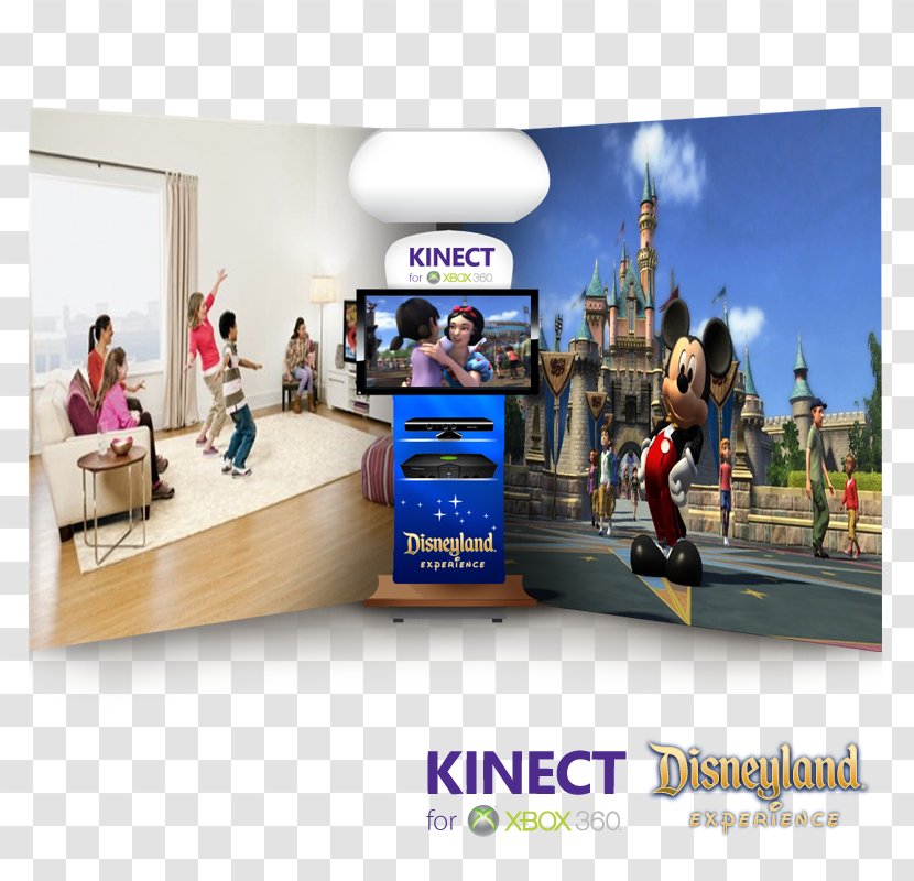 Xbox 360 Kinect: Disneyland Adventures Graphic Design Concept Art - Kinect Transparent PNG